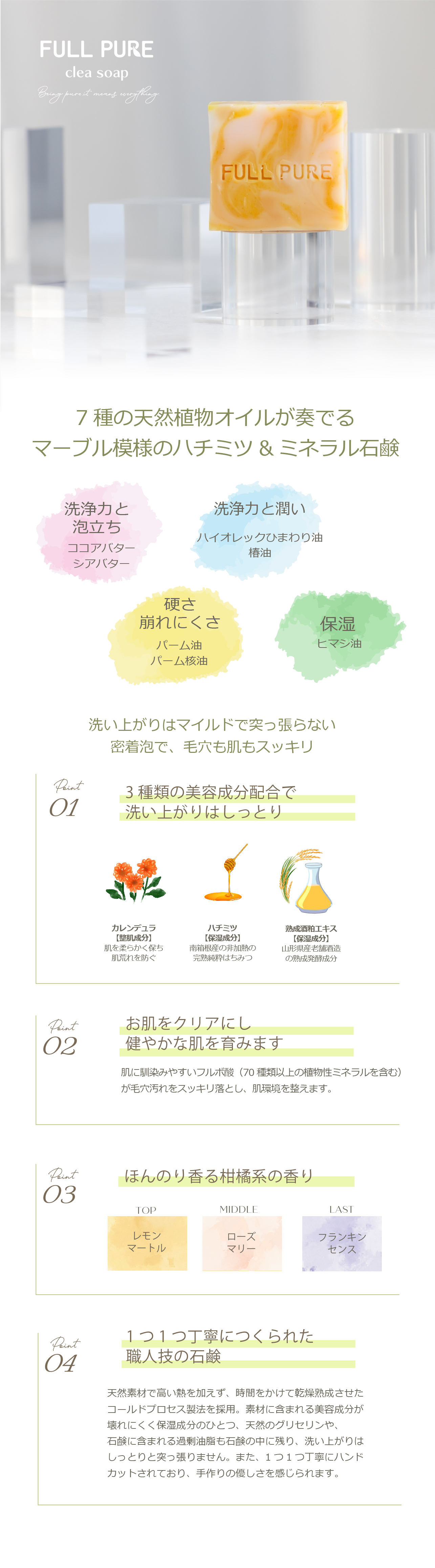 フルピュア クリアソープ 特徴